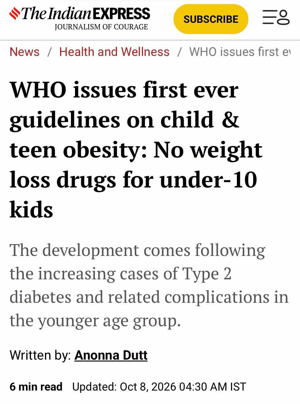 Childhood obesity awareness and media coverage